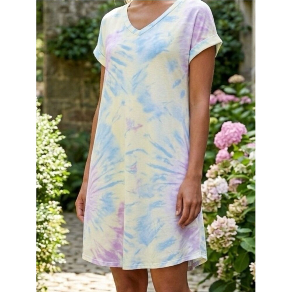 NWOT Vibrant Tie-Dye Mini Dress